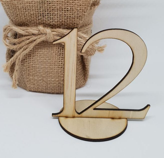 Wooden Small Table Numbers