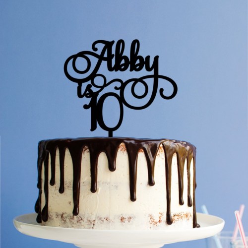 Quick Creations Cake Topper - Abby is 10