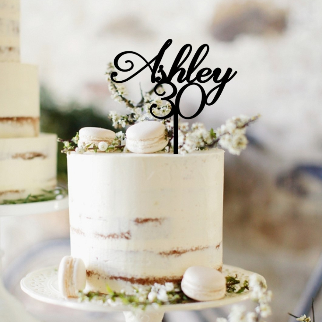 Quick Creations Cake Topper - Ashley 30