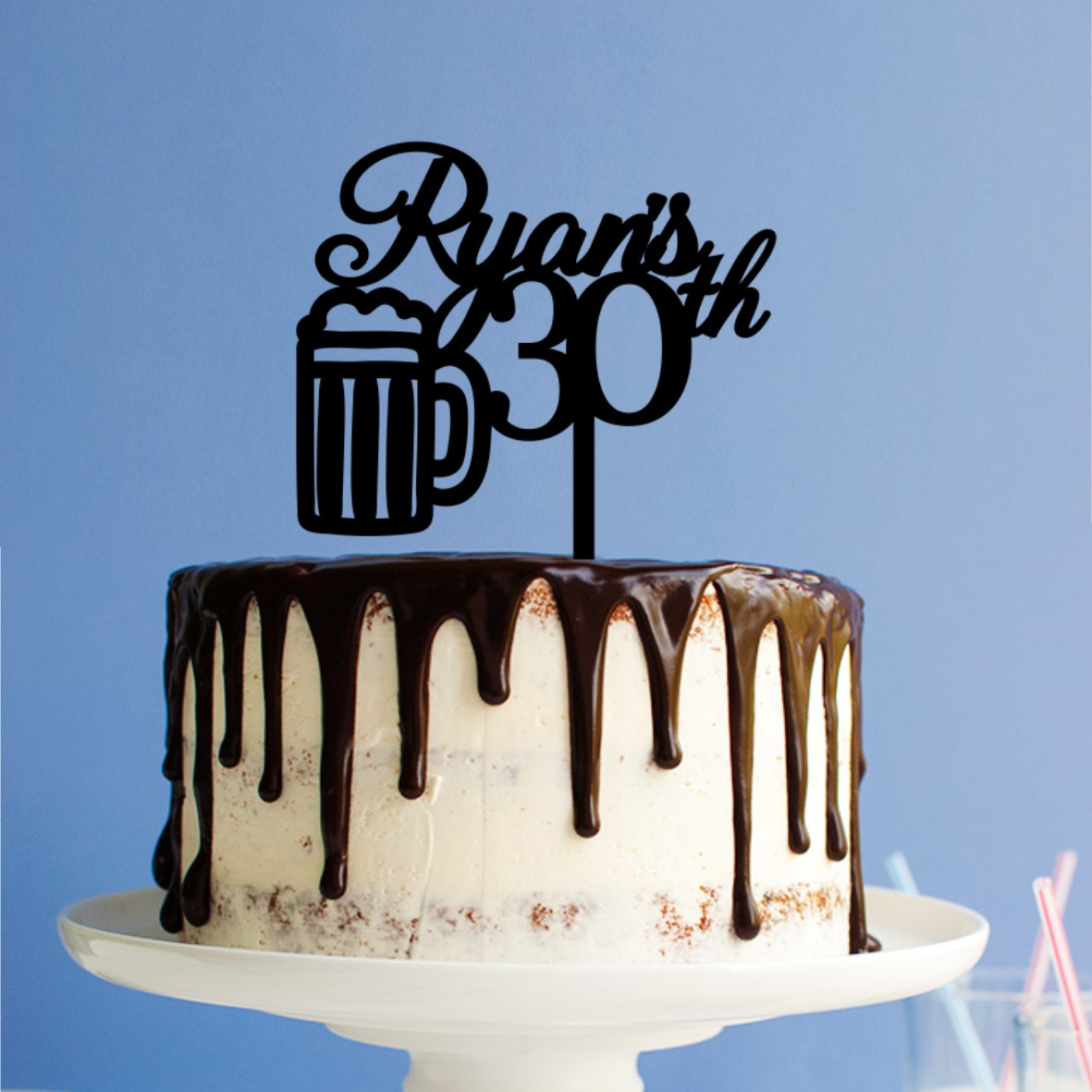 Quick Creations Cake Topper - Beer Ryan's 30