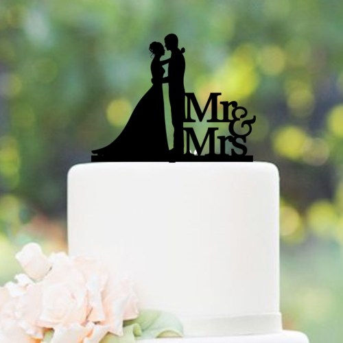 Quick Creations Cake Topper - Bride & Groom Mr & Mrs v2