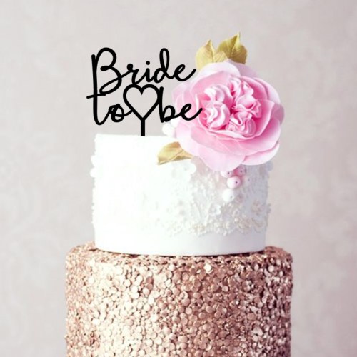 Bride to Be 2 Cake Topper