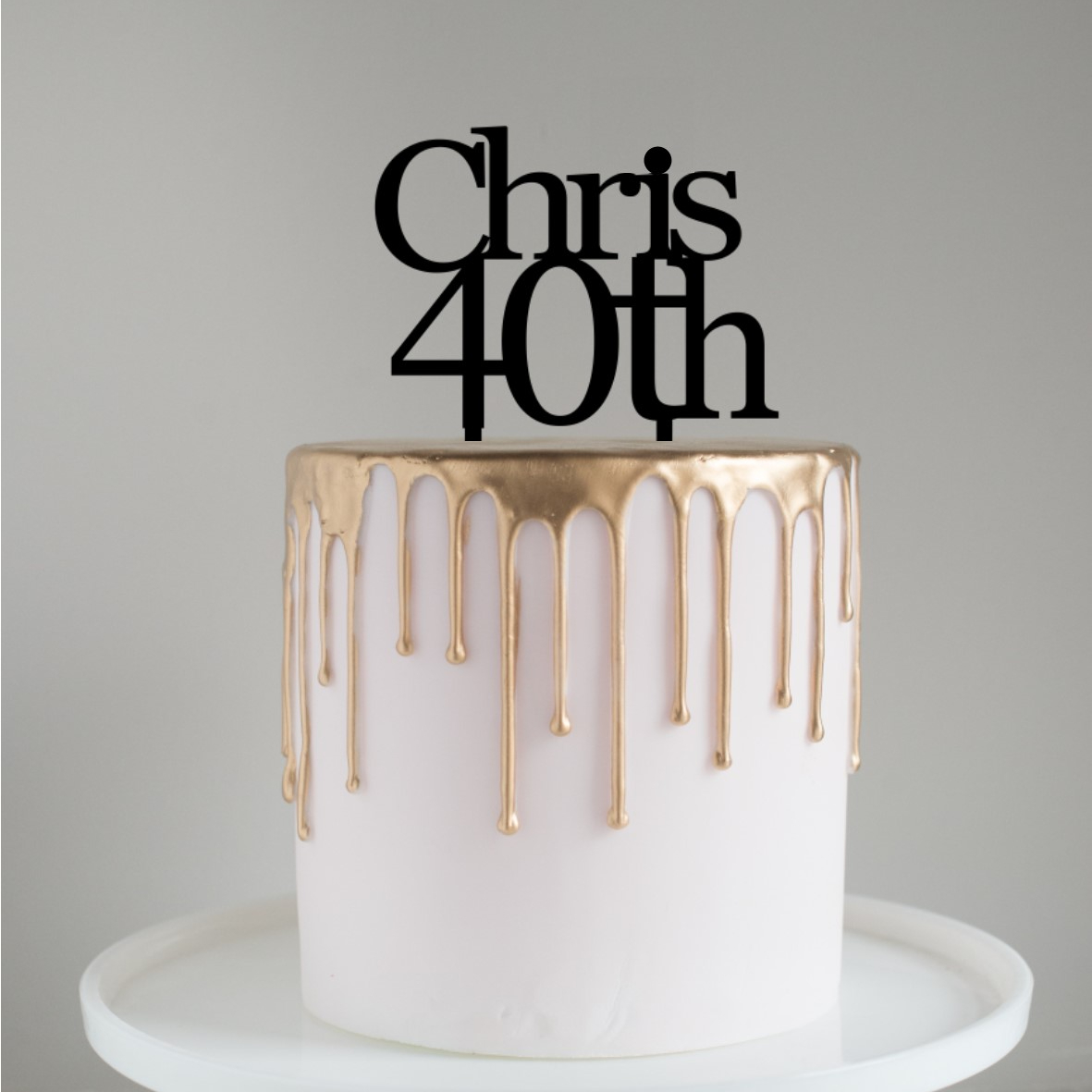 Quick Creations Cake Topper - Chris 40th