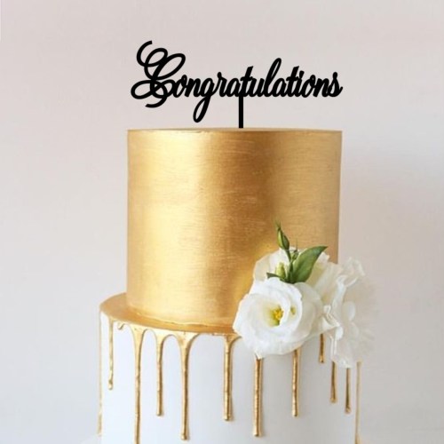 Quick Creations Cake Topper - Congratulations