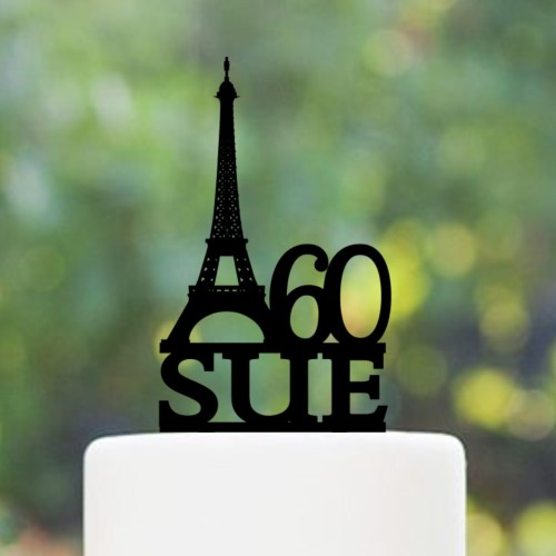 Quick Creations Cake Topper - Eiffel Tower 60 Sue