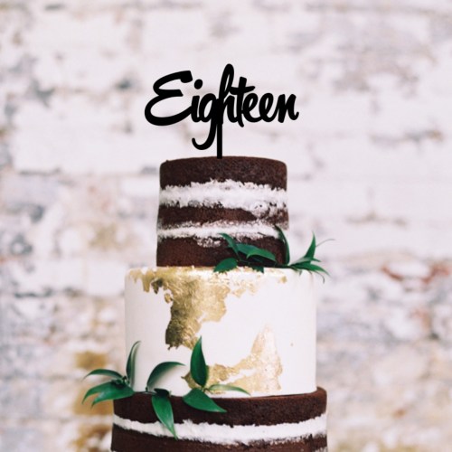 Quick Creations Cake Topper - Eighteen v2
