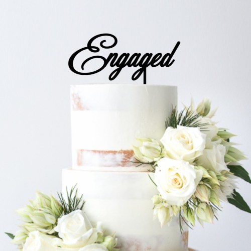 Quick Creations Cake Topper - Engaged