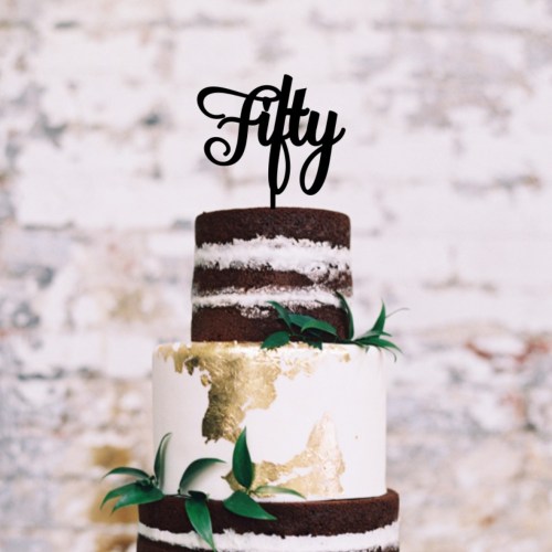 Quick Creations Cake Topper - Fifty