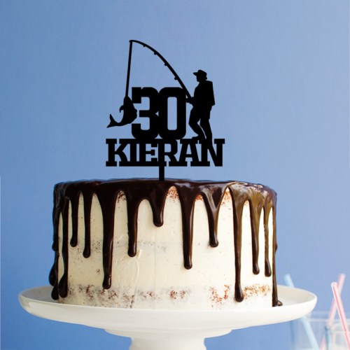 Quick Creations Cake Topper - Fisherman 30 Kieran