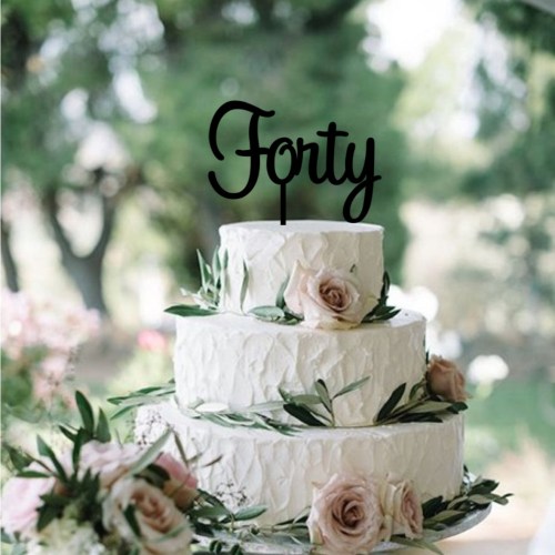 Quick Creations Cake Topper - Forty