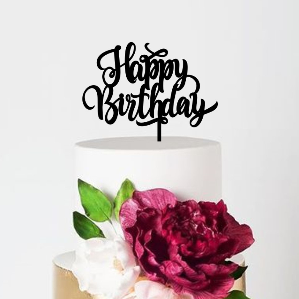 Buy Happy 50th Birthday Personalized Cake Topper Svg Fiftieth Online in  India - Etsy