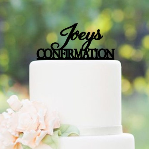 Personalised Confirmation Cake Topper