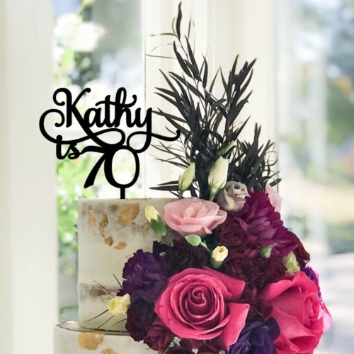 Quick Creations Cake Topper - Kathy is 70
