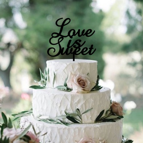 Quick Creations Cake Topper - Love is Sweet