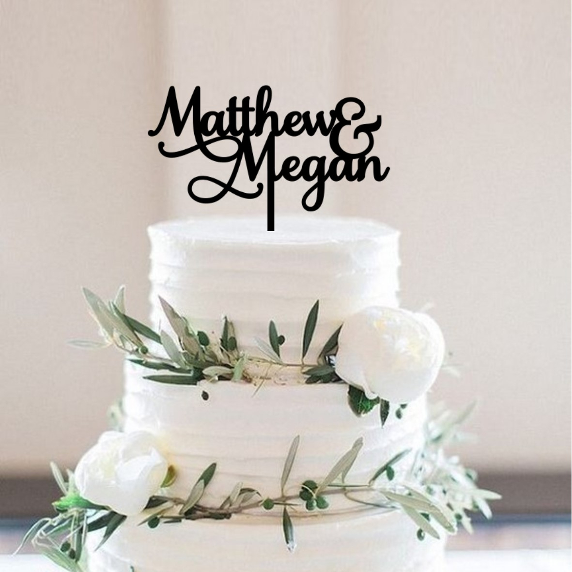 Quick Creations Cake Topper - Matthew & Megan