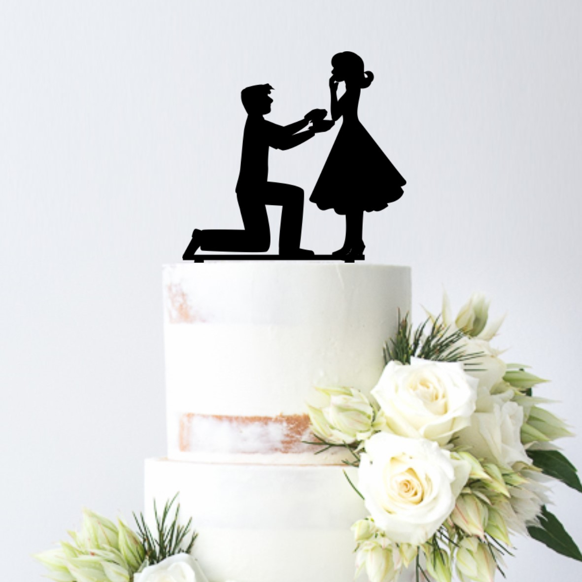 Proposal Image Cake Topper
