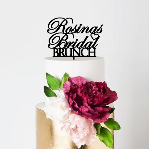 Personalised Bridal Brunch Cake Topper