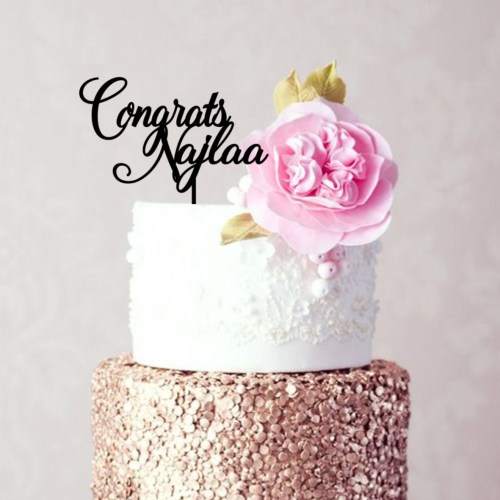 Congrats Personalised Cake Topper