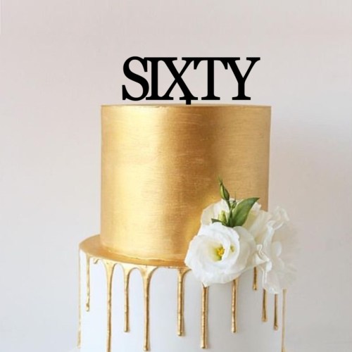 Quick Creations Cake Topper - Sixty