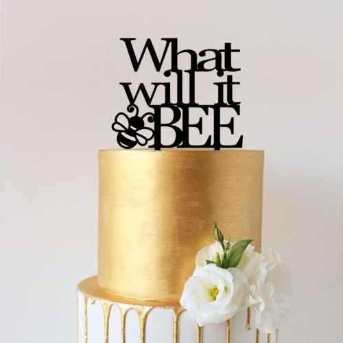 What Will It BEE Cake Topper