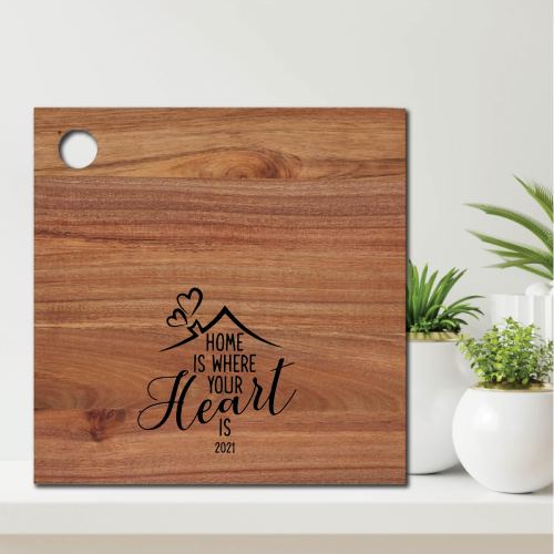 Home is Where your Heart is Real Estate Gift Chopping Board