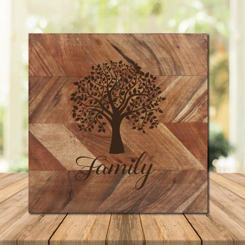 Family Tree Chopping Board