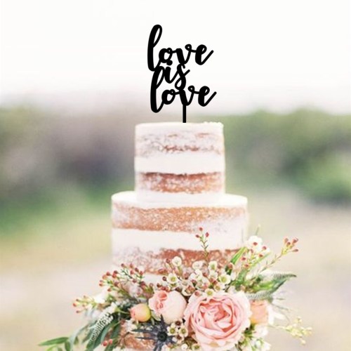 Love is Love Cake Topper