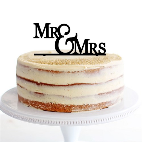 Stepped Mr & Mrs Cake Topper