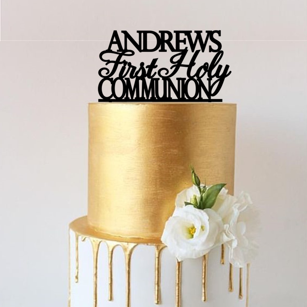 Personalised Name First Holy Communion Cake Topper
