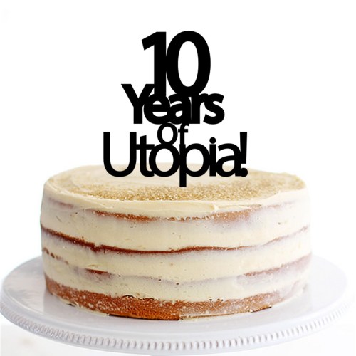 10 Years of Business Cake Topper