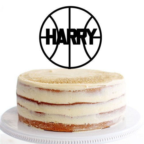 Basketball Name Cake Topper