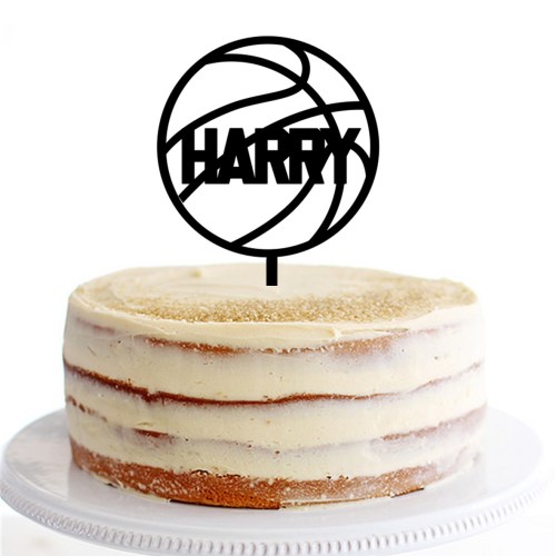 Basketball Name 2 Cake Topper