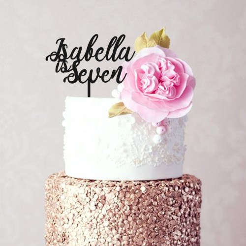 Name is Seven Cake Topper