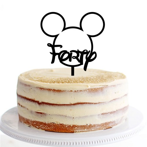 Forty Mouse Cake Topper