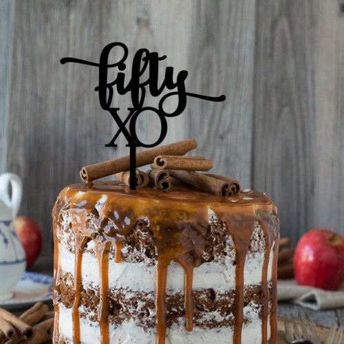 Fifty XO Cake Topper