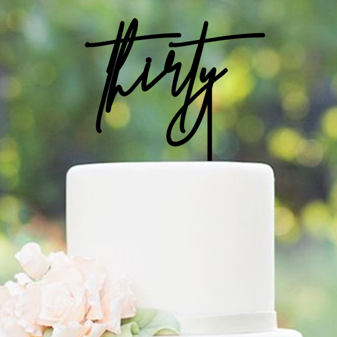 Signature Thirty Cake Topper