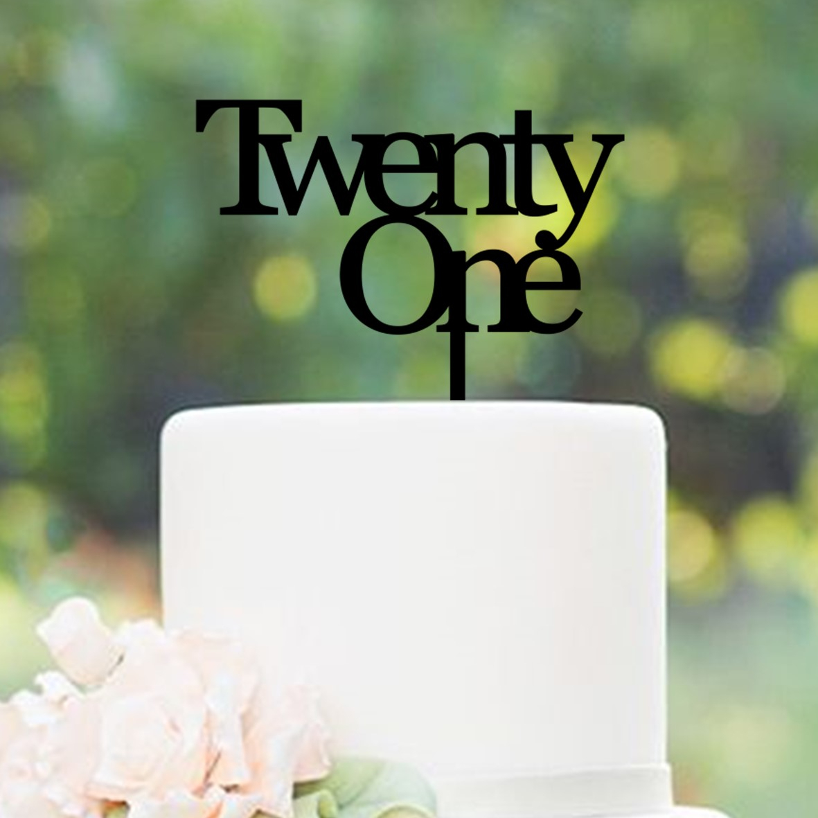 Twenty One Cake Topper
